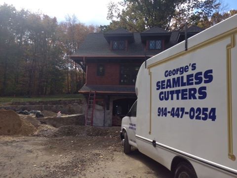 Seamless Gutters - Seamless Gutters Seamless Gutters - Westchester At George’s Seamless Gutters, all of our gutters are seamless and are custom-crafted at our shop in Elmsford, NY or in the back of one of our mobile box-trucks on the job site. All of our gutters are seamless gutters and are made to order and customized for each job, ensuring you always get the right gutter for your project, no matter the size of your home or it’s style. Our practice of fabricating and installing fully custom gutters onsite allows us to have perfectly seamless gutters - every-time. Every home is different–there is no one size fits all gutter or gutter system, and that is fine by me, because I understand the importance of gutters and see gutter installation as a craft. Because all of my gutters are seamless, they are sturdier and transfer water without joints that may become warped or rusted over time. With seamless gutters, there is less of a chance of leaking because there are fewer areas that can break or warp. My team and I will make all the proper measurements to ensure we install the right gutter system for your home or commercial building. 