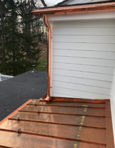 Copper Gutter and Downspout Installation