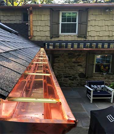 Greenwich CT Copper Gutters Company | Copper Gutter Guards