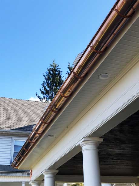 Faux Copper Gutter Options Fairfield CT