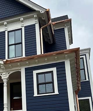 Greenwich CT Copper Gutters Installation